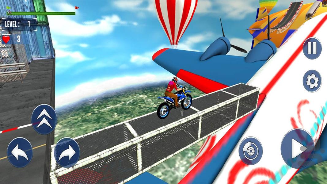 موتور بازی موتور کراس - Gameplay image of android game