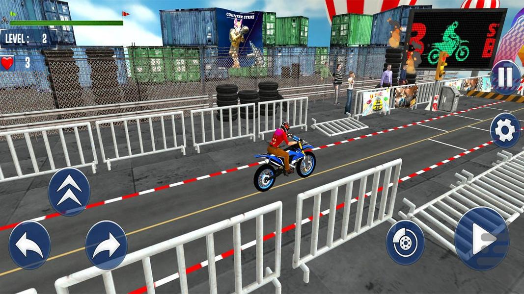 موتور بازی موتور کراس - Gameplay image of android game