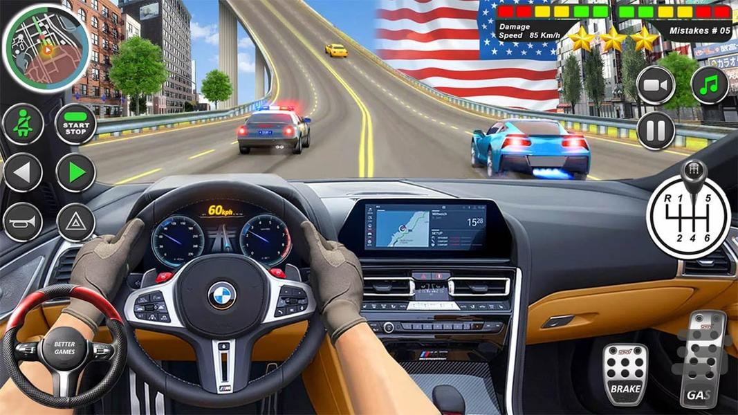 بازی آموزش رانندگی | بازی ماشین - Gameplay image of android game