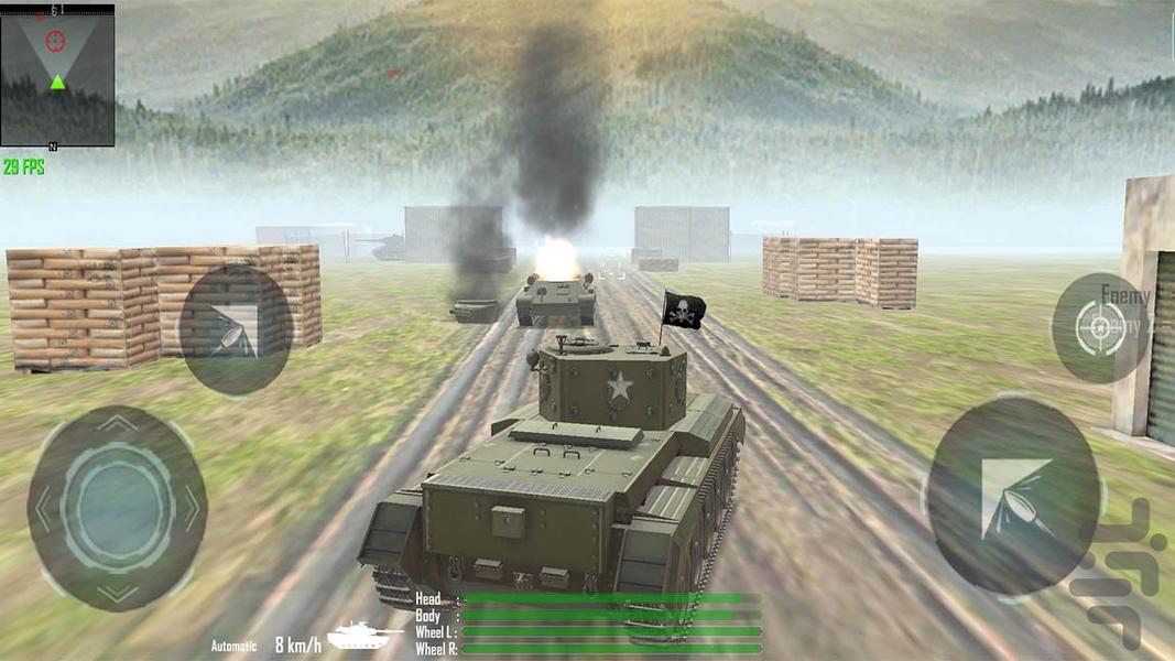 بازی تانک جنگی | بازی جدید - Gameplay image of android game
