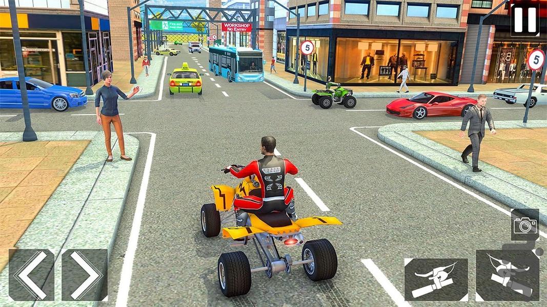 بازی تاکسی موتوری - Gameplay image of android game