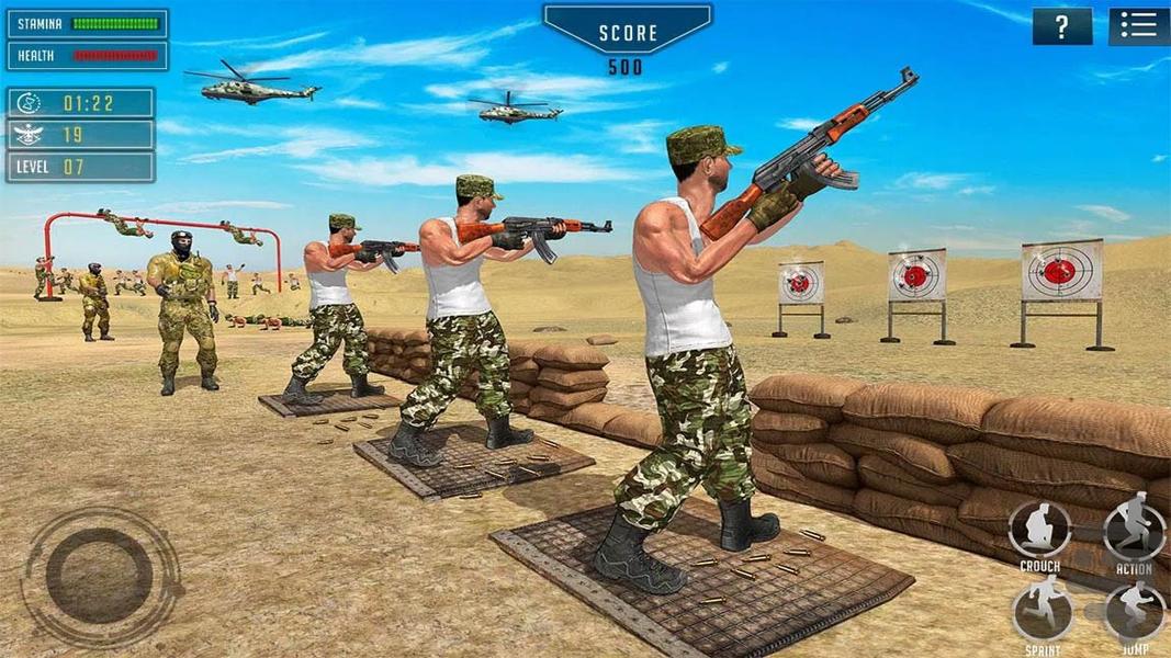 آموزش نیروهای نظامی | بازی جدید جنگی - عکس بازی موبایلی اندروید