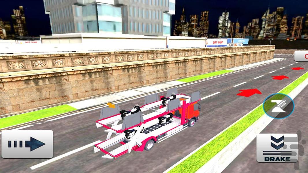 بازی ترانزیت ماشین و موتور - عکس بازی موبایلی اندروید
