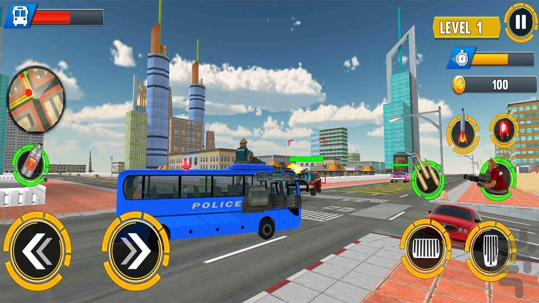 بازی ماشین پلیس جدید | حمل زندانیان - Gameplay image of android game