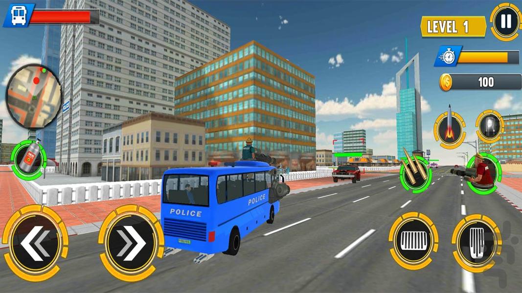 بازی ماشین پلیس جدید | حمل زندانیان - Gameplay image of android game