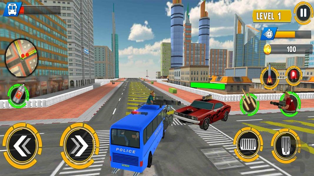 بازی ماشین پلیس جدید | حمل زندانیان - Gameplay image of android game
