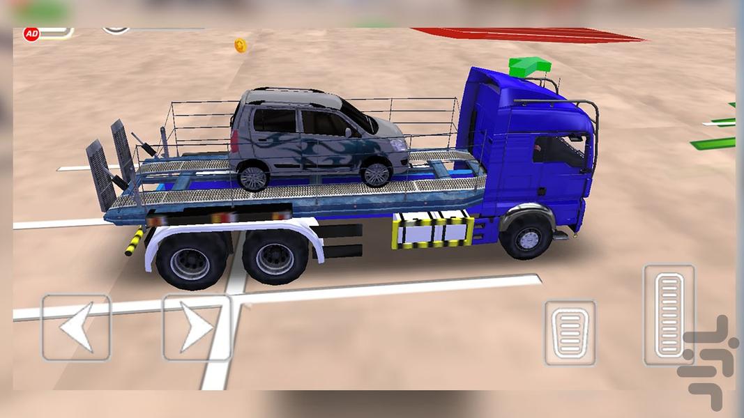 بازی کامیون حمل ماشین - Gameplay image of android game