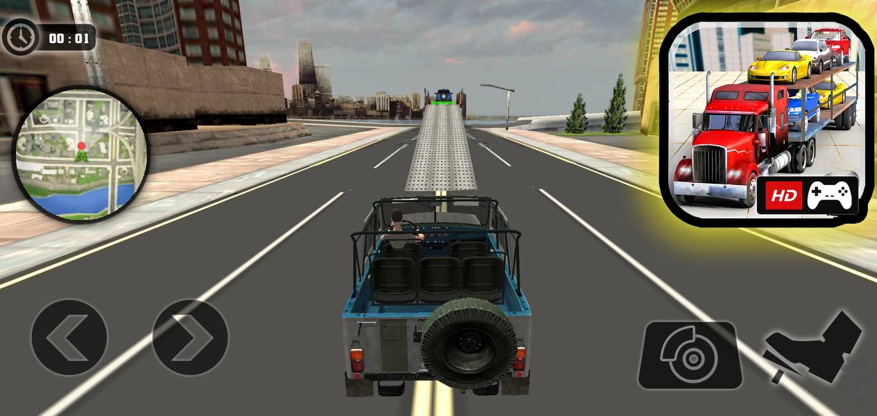 بازی ترانزیت حمل ماشین | بازی جدید - Gameplay image of android game
