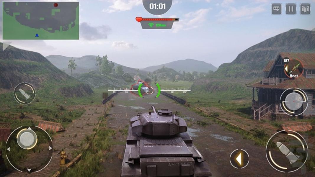 جنگ تانک ها | بازی جنگی تفنگی - Gameplay image of android game
