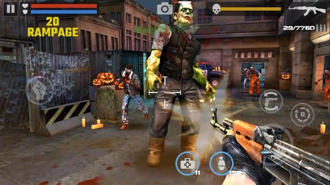 بازی اکشن | زامبی مردگان قاتل - Gameplay image of android game