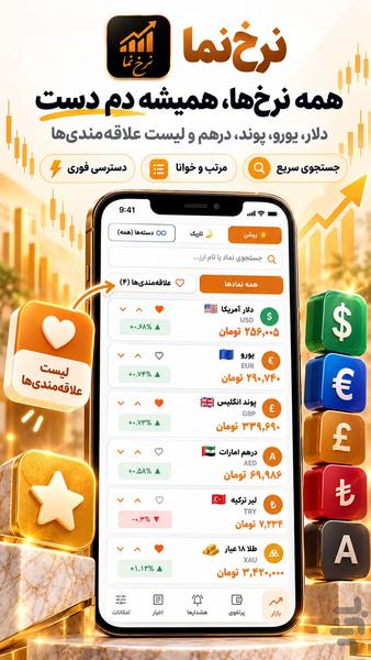قیمت طلا - Image screenshot of android app