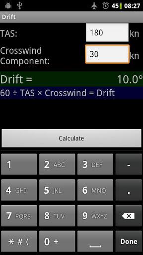 Aviation Calculations - Image screenshot of android app