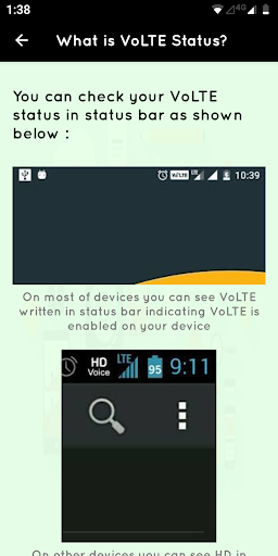 VoLTE Check: ۴G/۵G LTE & IMS - عکس برنامه موبایلی اندروید