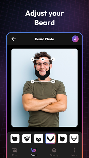 AI Beard Photo Booth & Editor - Image screenshot of android app
