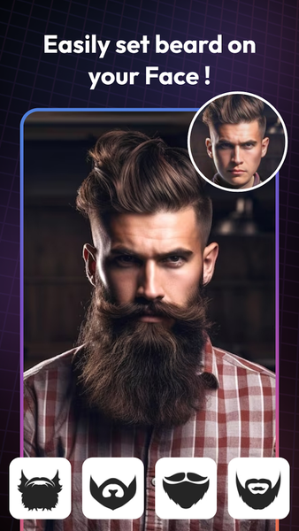 AI Beard Photo Booth & Editor - Image screenshot of android app