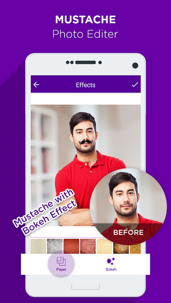 AI Mustache Photo Editor - عکس برنامه موبایلی اندروید