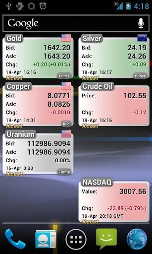 Gold Live! Widget - Gold Price, Silver Price - عکس برنامه موبایلی اندروید