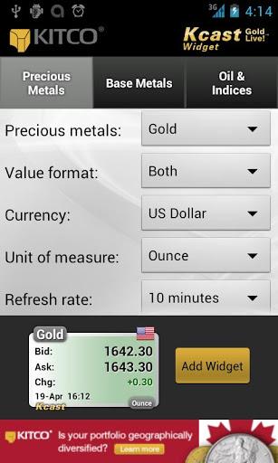 Gold Live! Widget - Gold Price, Silver Price - عکس برنامه موبایلی اندروید