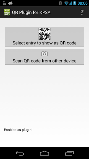 QR Plug-in for KP2A - Image screenshot of android app