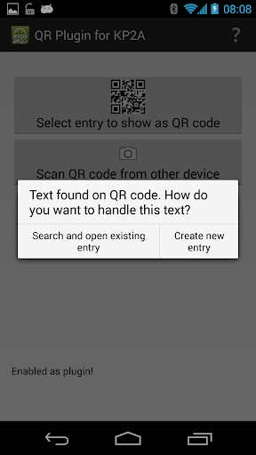 QR Plug-in for KP۲A - عکس برنامه موبایلی اندروید