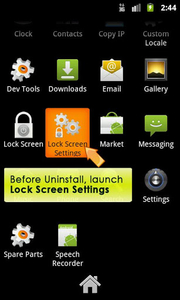 Lock Screen App - Image screenshot of android app