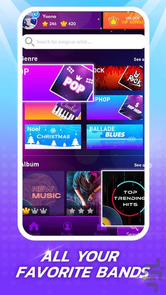 Kep Music Tiles - موزیک پیانو 2025 - عکس بازی موبایلی اندروید