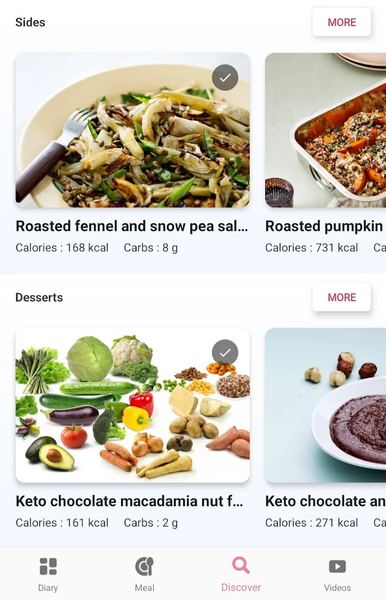 Keto Diet App - Veg Recipes - عکس برنامه موبایلی اندروید
