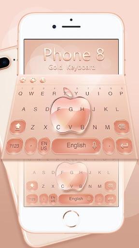 Keyboard for Phone 8 Gold - Image screenshot of android app