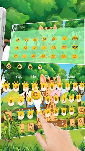 Baby Giraffe Keyboard Theme - Image screenshot of android app