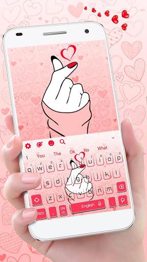 Cute Love Heart Keyboard - Image screenshot of android app