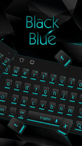 Black Blue Light Keyboard - عکس برنامه موبایلی اندروید