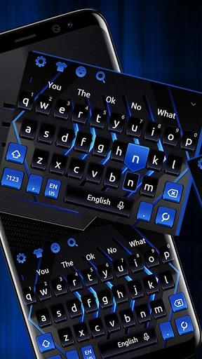 Black Blue Keyboard - عکس برنامه موبایلی اندروید