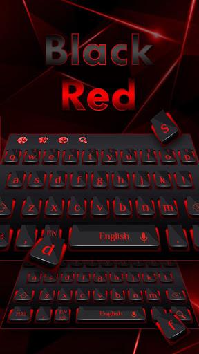 Black Red Business Keyboard - Image screenshot of android app