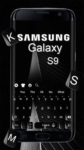 Black Keyboard for Galaxy S9 - Image screenshot of android app