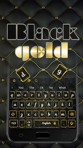 Black Gold Keyboard - عکس برنامه موبایلی اندروید