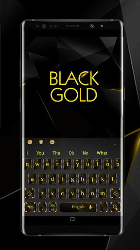 black gold keyboard