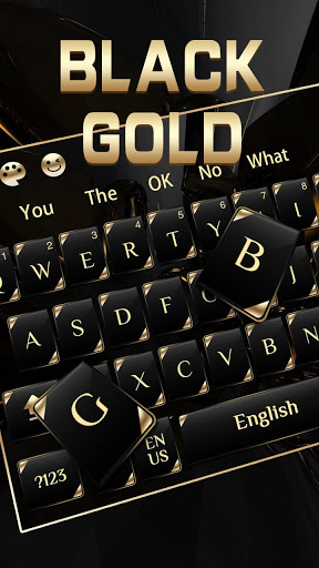 black gold keyboard