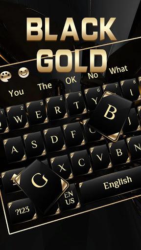 Black Gold Keyboard - Image screenshot of android app