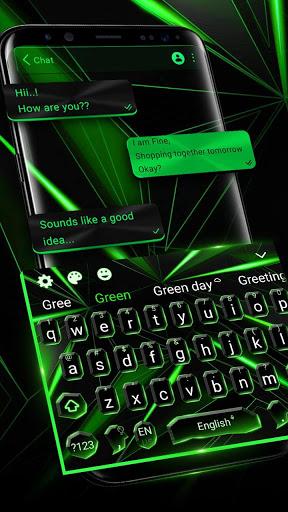 Black Green Crystal Keyboard - عکس برنامه موبایلی اندروید