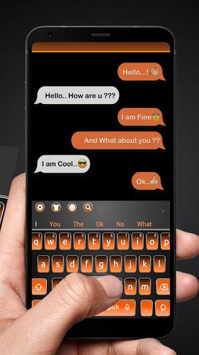 Black Orange Keyboard - عکس برنامه موبایلی اندروید