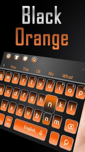 Black Orange Keyboard - عکس برنامه موبایلی اندروید