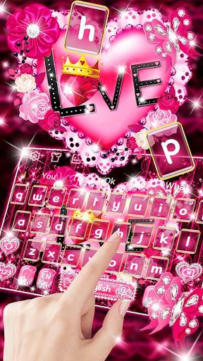 Sparkling Heart Keyboard - عکس برنامه موبایلی اندروید