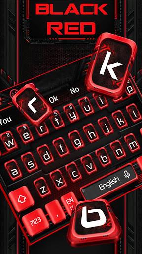 Black Red Keyboard Theme - عکس برنامه موبایلی اندروید