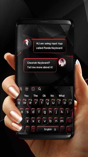 Cool Black Keyboard - عکس برنامه موبایلی اندروید