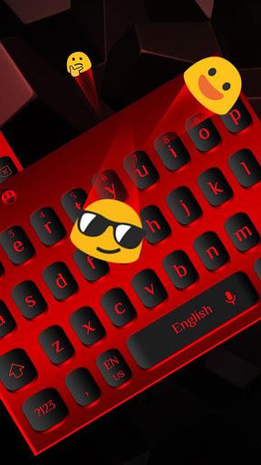 Black Red Metal Keyboard - Image screenshot of android app
