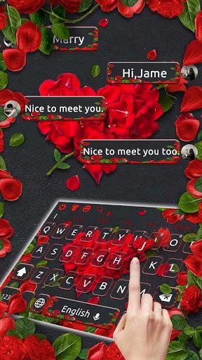 Black Rose Keyboard - عکس برنامه موبایلی اندروید