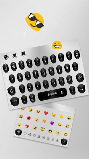 Simple Black White Keyboard - عکس برنامه موبایلی اندروید
