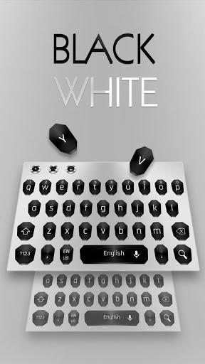 Simple Black White Keyboard - Image screenshot of android app