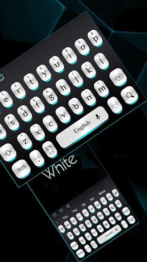 Black White Light Keyboard - عکس برنامه موبایلی اندروید