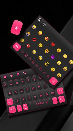 Black Pink Keyboard - Image screenshot of android app